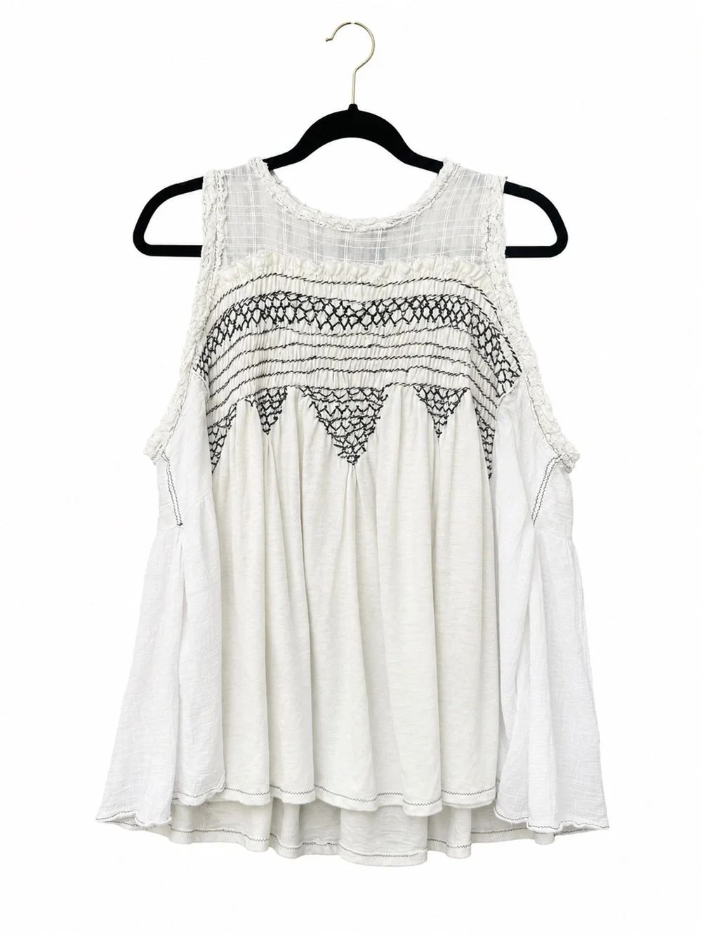 Free People Women's Tops Free People Tunic Flowy Boho oversized shirt tank